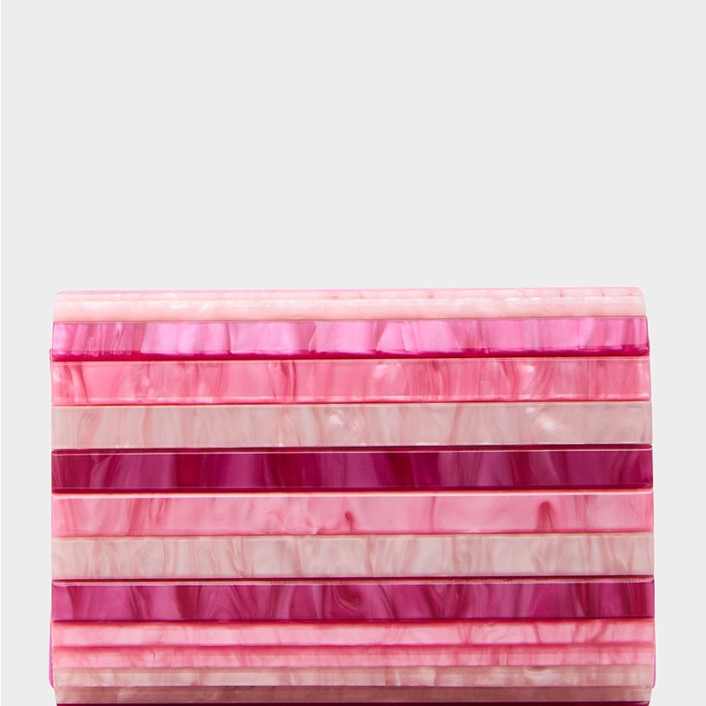 Betsey Johnson Pink Marbled Micro Clutch Pink NWT - Picture 5 of 6